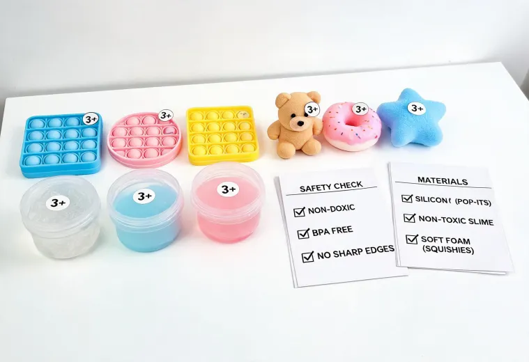 Toy material review table